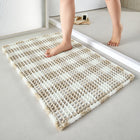 Waffle Bath Mat, Boho Bathroom Rugs
